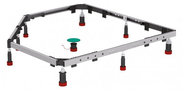 MEPA Brausewannen-Montagerahmen 5-Eck/VKR bis 1200mm