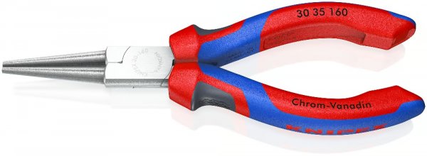 KNIPEX 30 35 160 Langbeckzange 160 mm verchromt mitMehrkomponenten-Hüllen