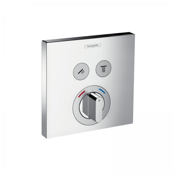 HG Mischer Unterputz ShowerSelect Fertigset 2 Verbraucher chrom Hansgrohe 15768000