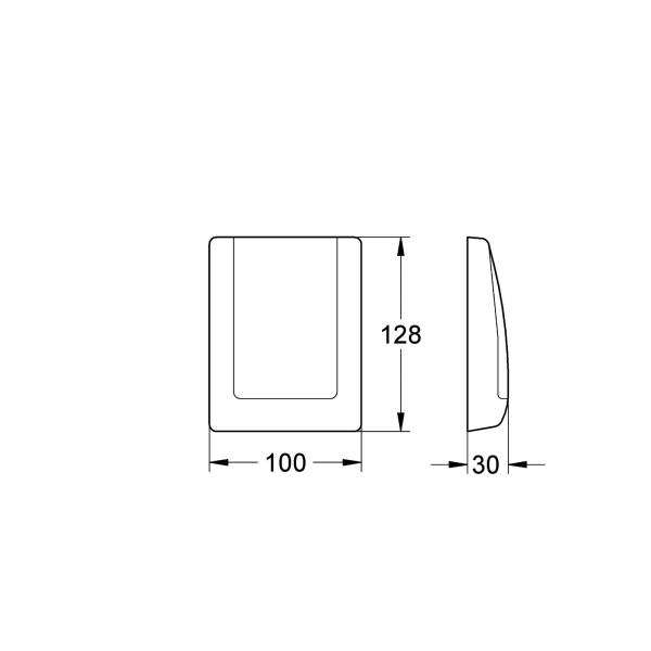 GROHE Classic-Abdeckplatte 43048 für Urinal alpinweiß