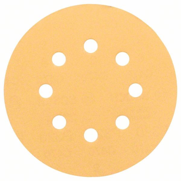BOSCH SCHLEIFBLATT C470, 50ER-PACK, 8 LÖCHER, KLETT, 125 MM, 240
