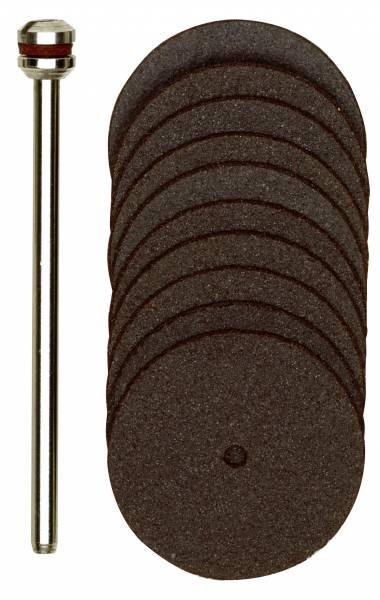 PROXXON Trennscheiben, 22 mm, 10 Stück + 1 Träger 28810