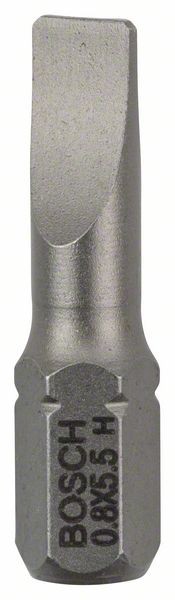 BOSCH SCHRAUBERBIT EXTRA-HART, S 0,8 X 5,5, 25 MM, 25ER-PACK