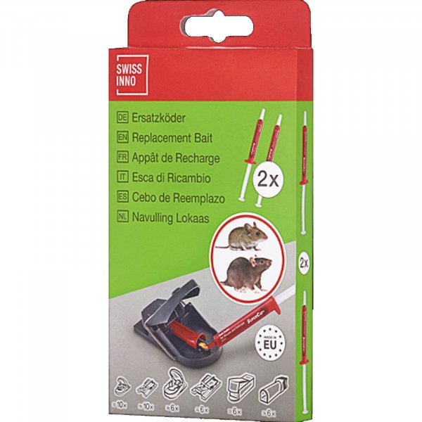 Swissinno Ersatzköder für Ratten-/ Mausefalle SuperCat 2x3g Spritze