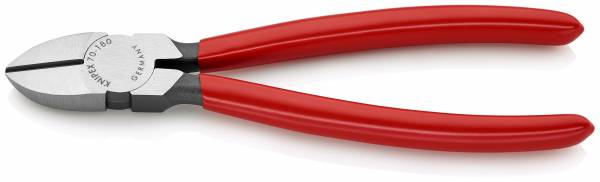 KNIPEX 70 01 180 SB Seitenschneider 180 mm schwarz atramentiert mit Kunststoff überzogen poliert