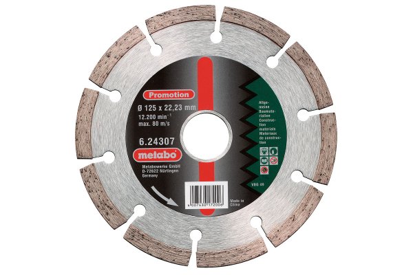Metabo Diamanttrennscheibe SP 125x22,23 mm, U iversal, segmentiert 624307000