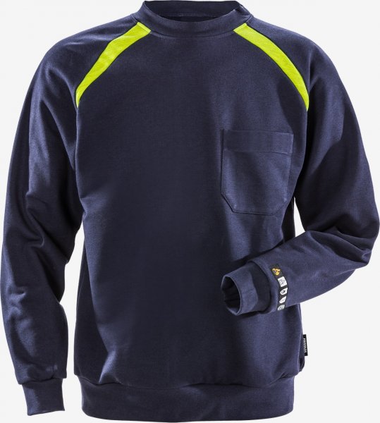 Fristads Kansas FLAM Sweatshirt 984 SFLA Gr. M, Dunkelblau