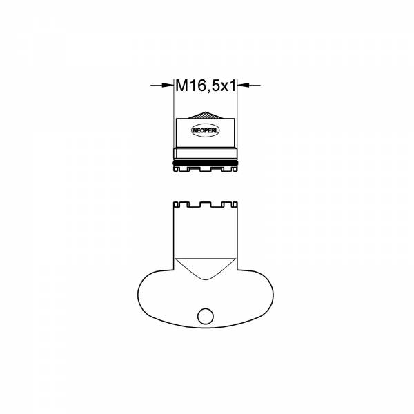 GROHE Mousseur 13937 für Essence WT-Batterie
