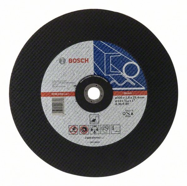 BOSCH TRENNSCHEIBE GERADE EXPERT FOR METAL A 36 R BF, 350 MM, 25,40 MM, 2,8 MM