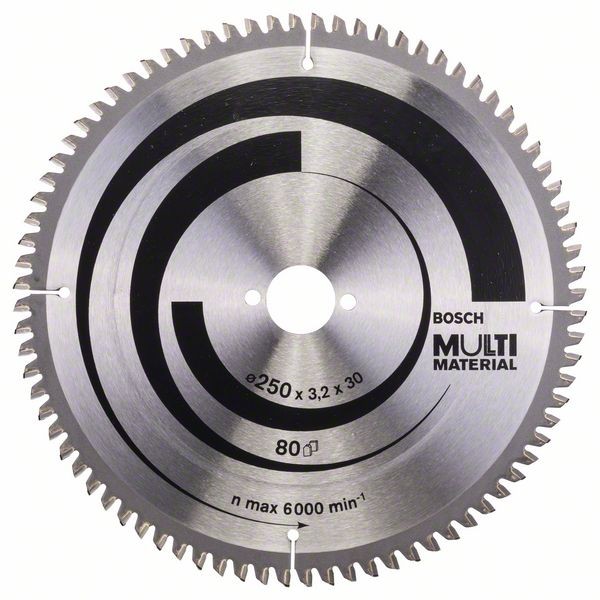 BOSCH KREISSÄGEBLATT MULTI MATERIAL, 250 X 30 X 3,2 MM, 80