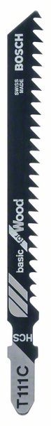 BOSCH STICHSÄGEBLATT T 111 C, BASIC FOR WOOD, 100ER-PACK