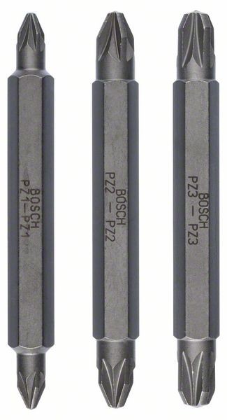 BOSCH DOPPELKLINGEN-SET, 3-TEILIG, PZ1, PZ1, PZ2, PZ2, PZ3, PZ3, 60 MM