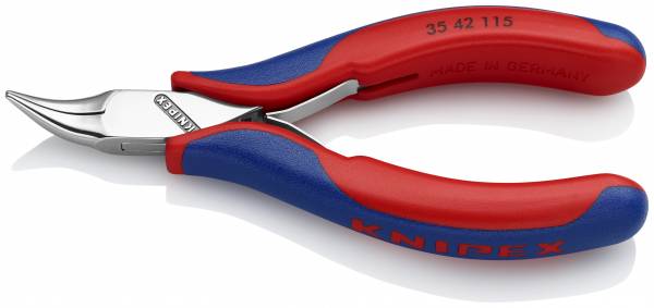 KNIPEX 35 42 115 SB Elektronik-Greifzange 115 mm mit Mehrkomponenten-Hüllen spiegelpoliert