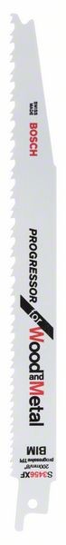 BOSCH SÄBELSÄGEBLATT S 3456 XF, PROGRESSOR FOR WOOD AND METAL, 5ER-PACK