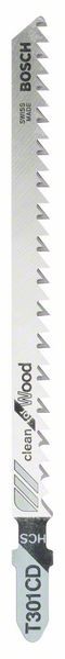 BOSCH STICHSÄGEBLATT T 301 CD, CLEAN FOR WOOD, 5ER-PACK