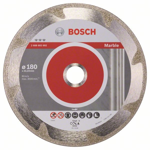 BOSCH DIAMANTTRENNSCHEIBE BEST FOR MARBLE, 180 X 22,23 X 2,2 X 3 MM