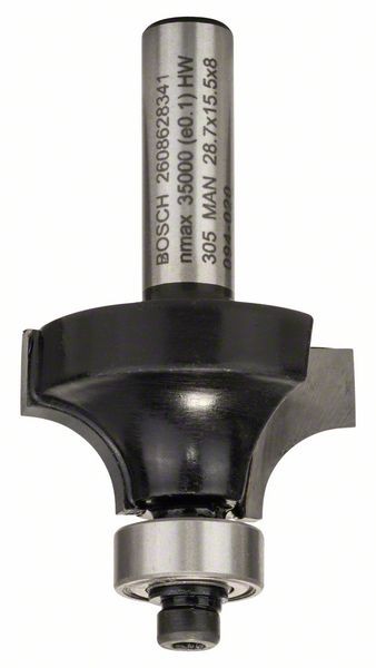 BOSCH ABRUNDFRÄSER 8 MM, R1 8 MM, L 15,2 MM, G 53 MM