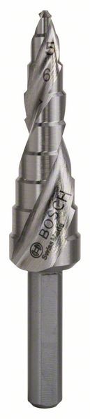BOSCH STUFENBOHRER HSS, 4 - 12 MM, 6 MM, 66,5 MM, 9 STUFEN
