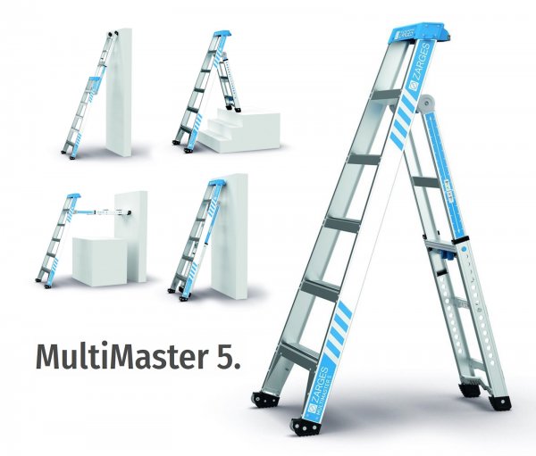 ZARGES Multimaster X5 5in1 Multifunktionsleiter 6 Stufen